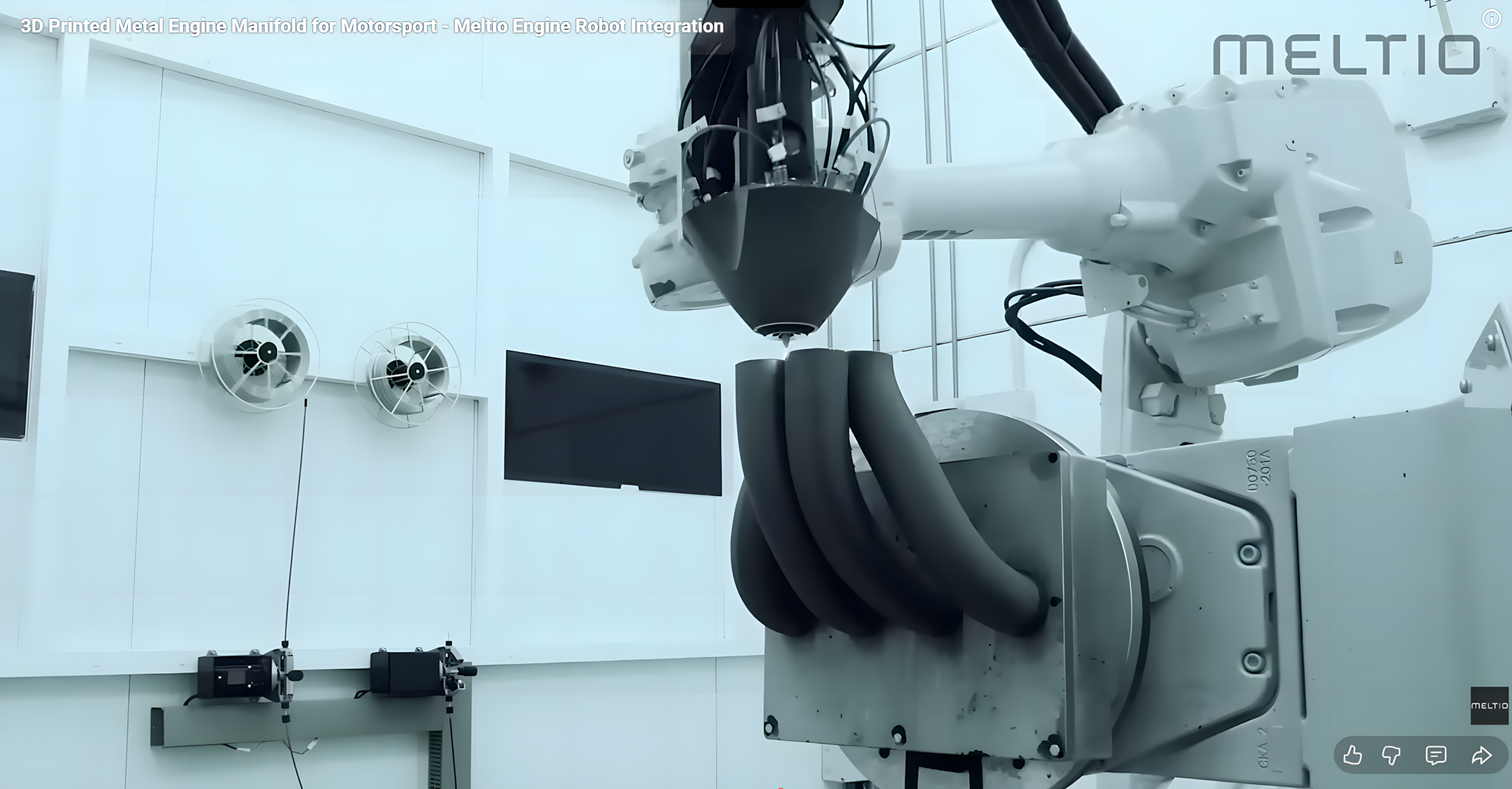 Colector de admisión metálico impreso en 3D _065910