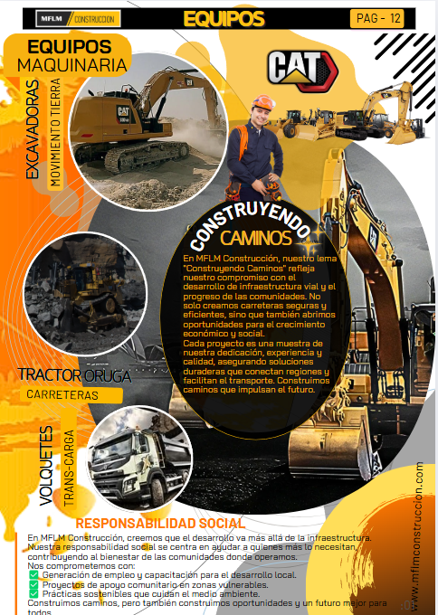 ALQUILER MAQUINARIA PESADA mflm construccion