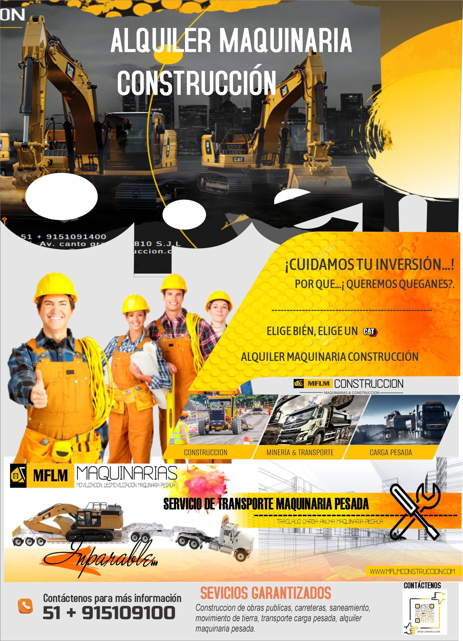 MAQUINARIA MFLM CONSTRUCCION